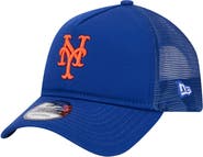 New Era Men's New Era Royal New York Mets 9FORTY A-Frame Trucker Adjustable Hat