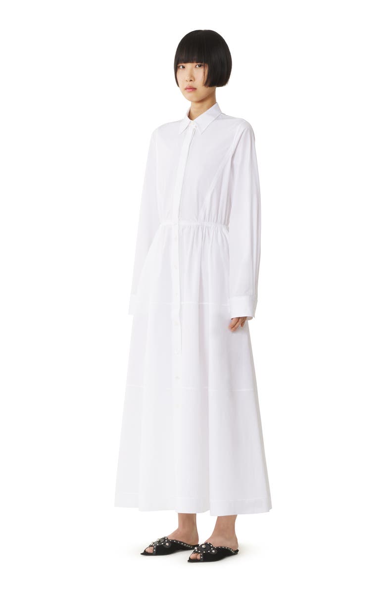 Lanvin White Cotton Poplin Shirt Dress, Alternate, color, White