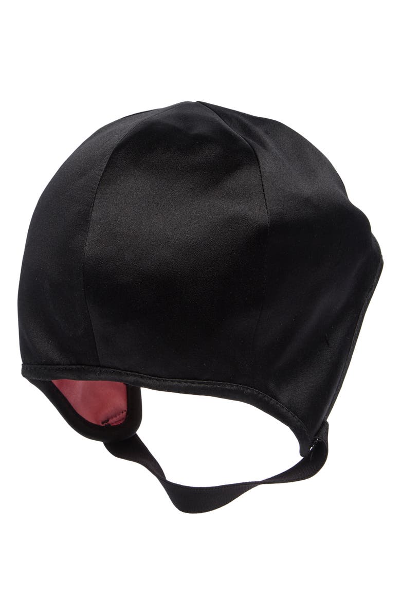 Gucci x Chloé Silk Riding Cap, Alternate, color, 