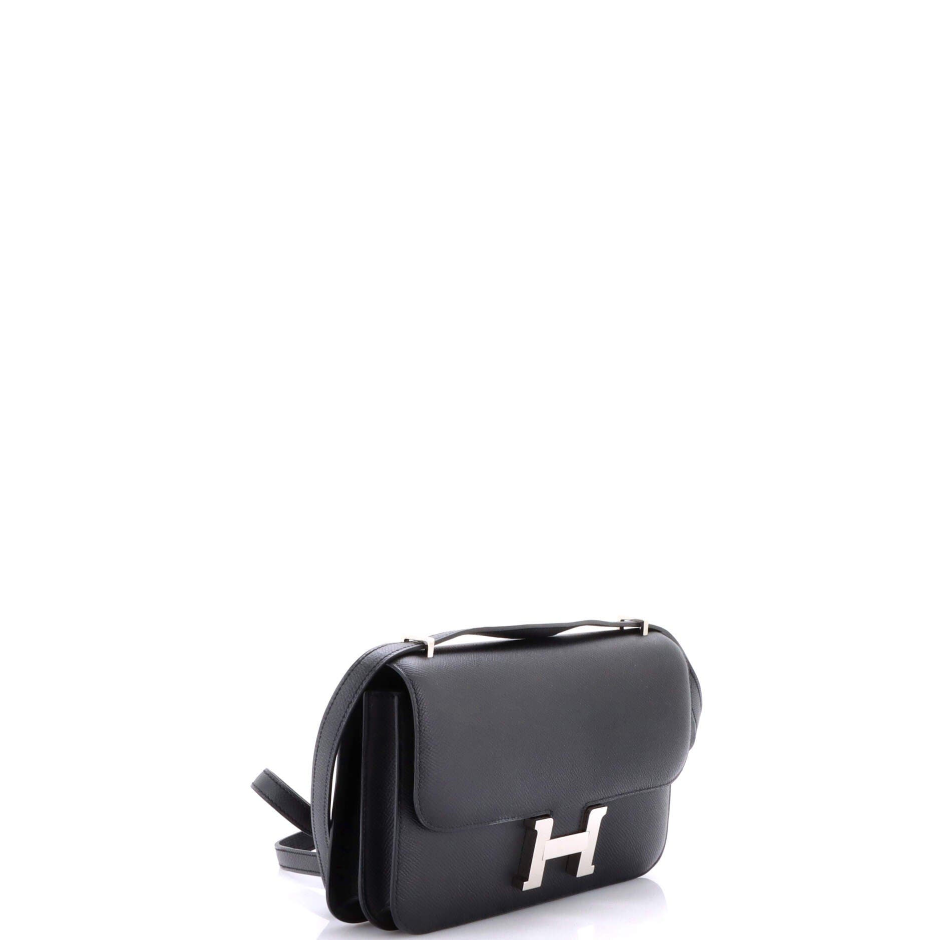 Pre-Owned Hermes Constance Elan Bag Epsom 25, Alternate, color, Noir
