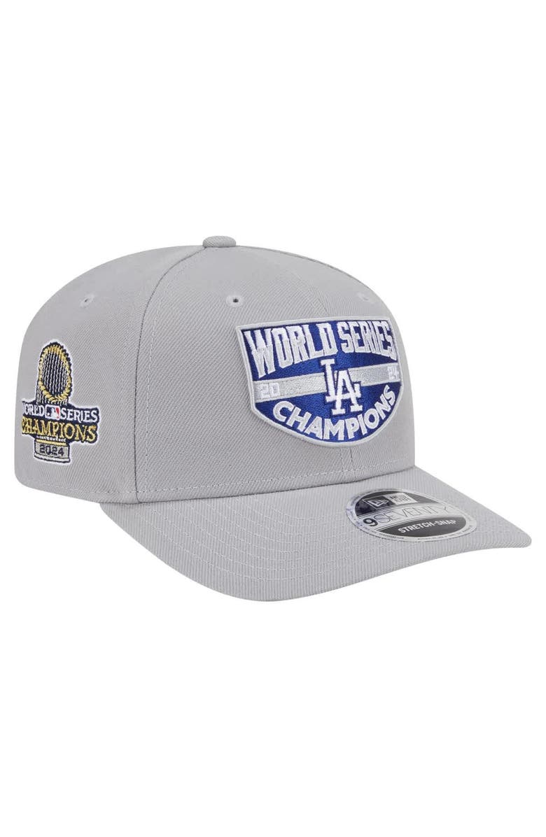 New Era Men's New Era Gray Los Angeles Dodgers 2024 World Series Champions 9SEVENTY Adjustable Hat, Main, color, Gray