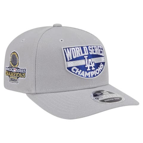Men's New Era  Gray Los Angeles Dodgers 2024 World Series Champions 9SEVENTY Adjustable Hat