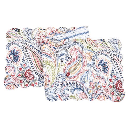 C & F Home C&f Home Payton Paisley Table Runner 14" X 51" In Blue