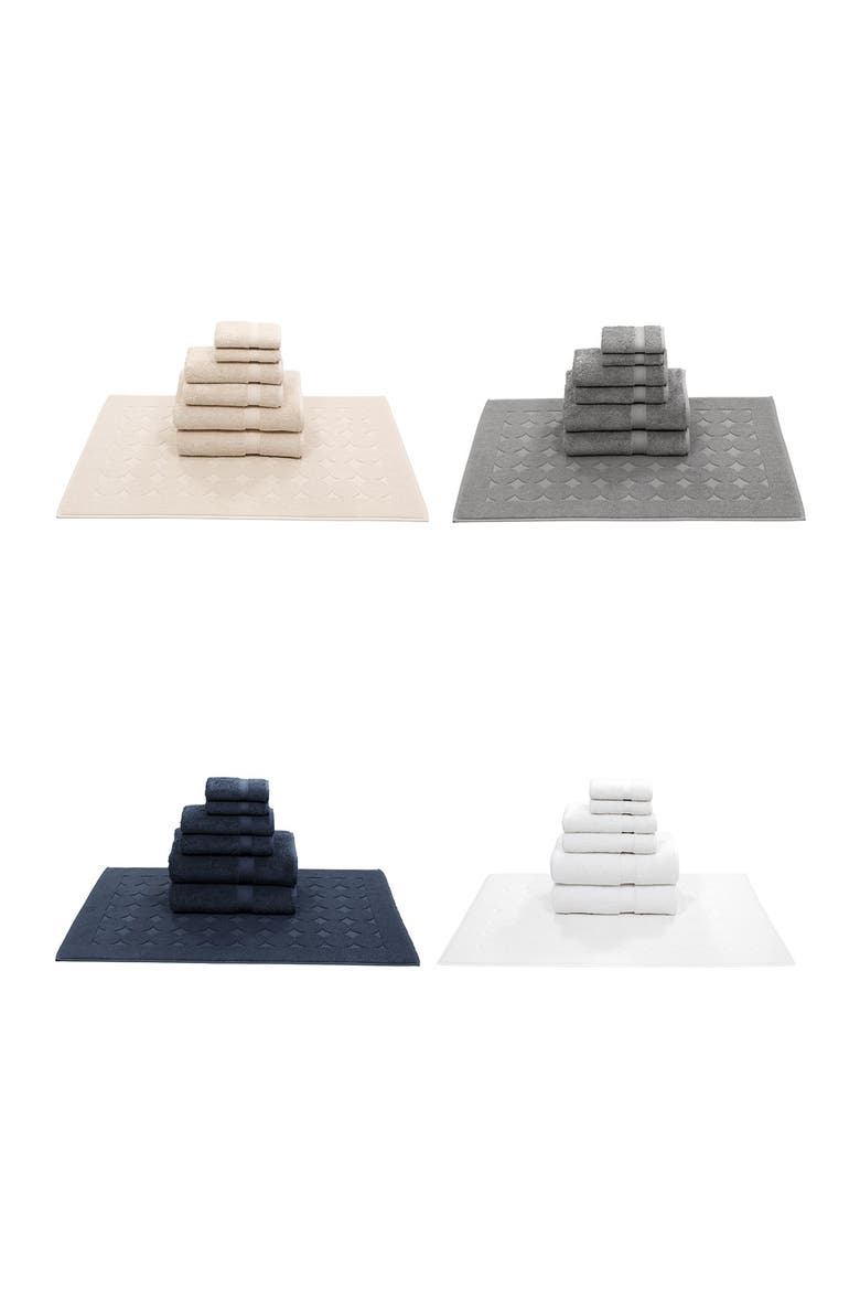 Sinemis Terry 7-Piece Towel Set - White, Alternate, color, WHITE