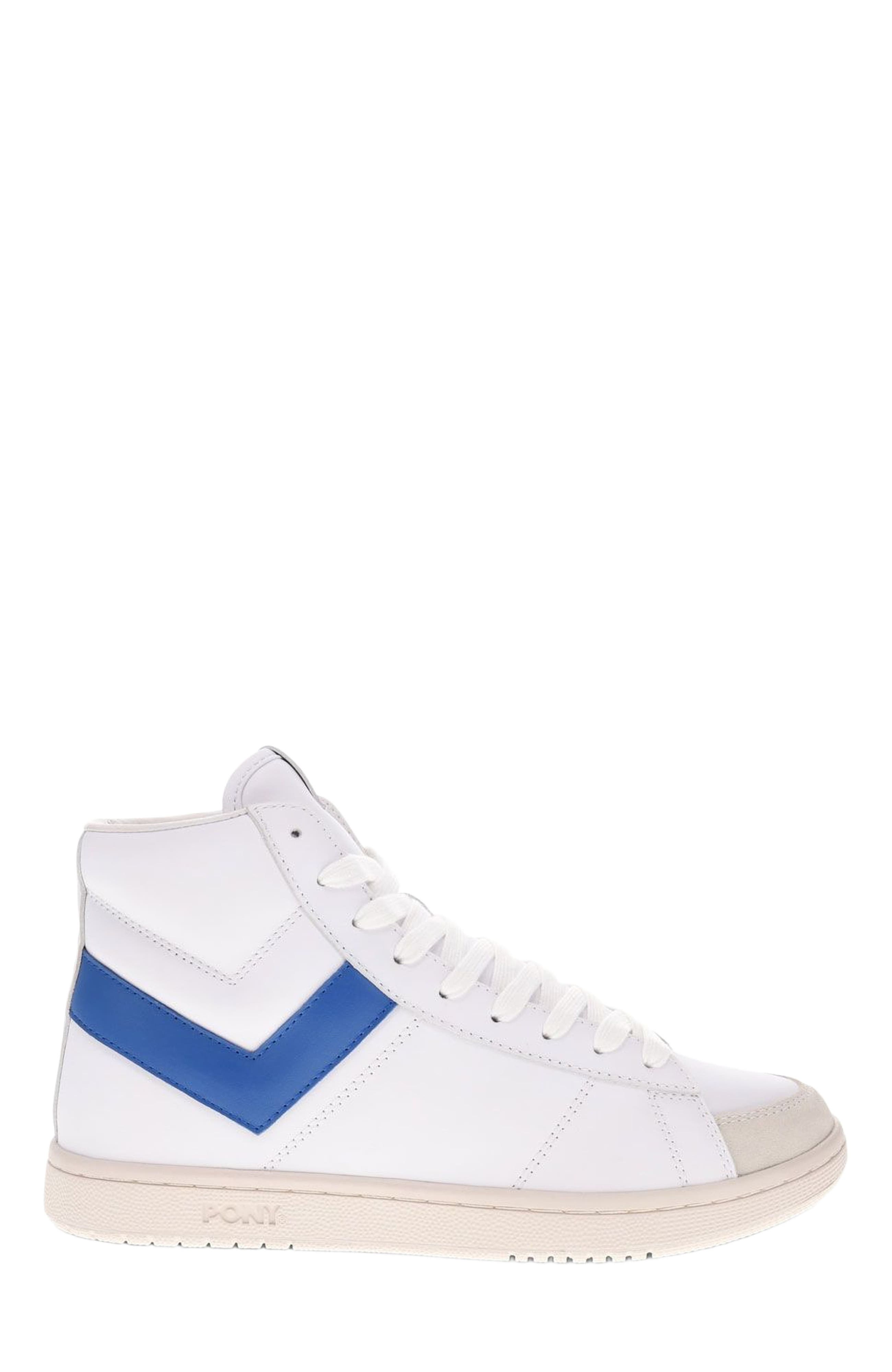 PONY M-Pro High Sneakers, Alternate, color, White/Blue/Off White