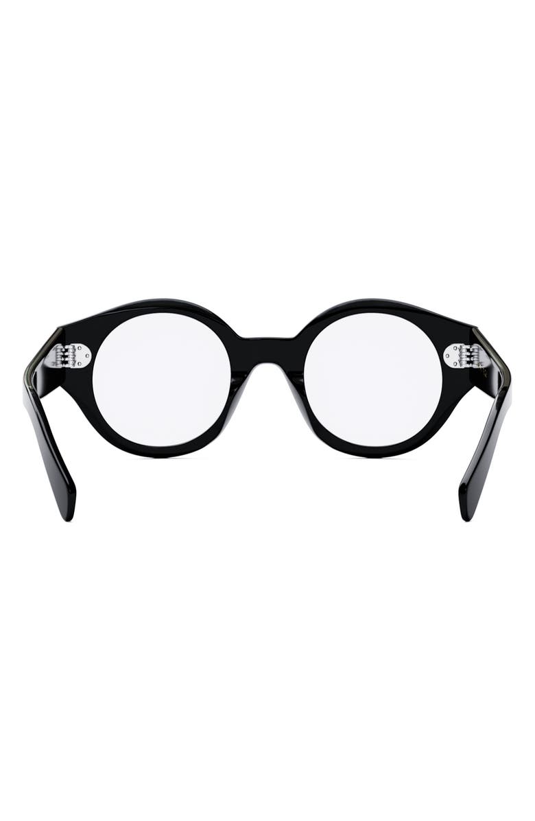 CELINE 48mm Bold Round Optical Glasses, Alternate, color, 
