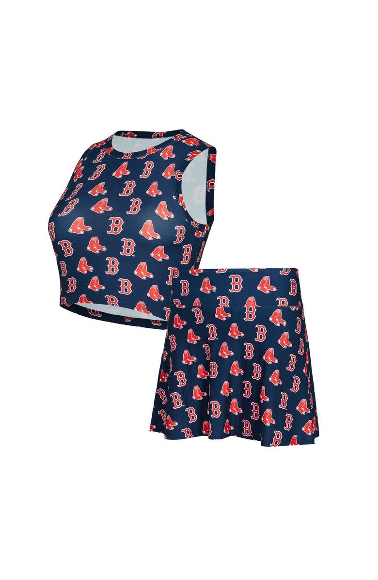 CONCEPTS SPORT Women's Concepts Sport  Navy Boston Red Sox Knit Tank Top & Skort Set, Alternate, color, Navy