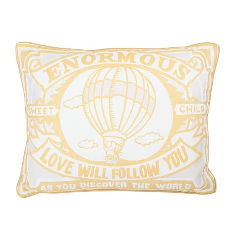Lumbar Multi Color "Sweet Child Enormous Love Will Follow You" © Cotton Pillow