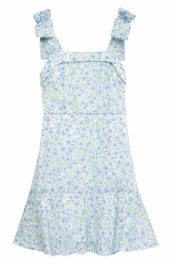 Speechless Kids' Shimmer Floral Bow Strap Dress