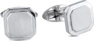 DELMAR Men's Sterling Silver Square Cuff Links