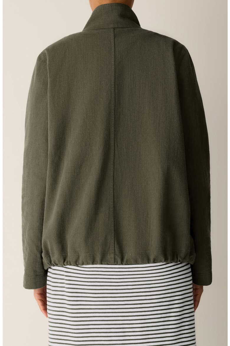Zip-Up Organic Cotton & Organic Linen Jacket, Alternate, color, OLIVE