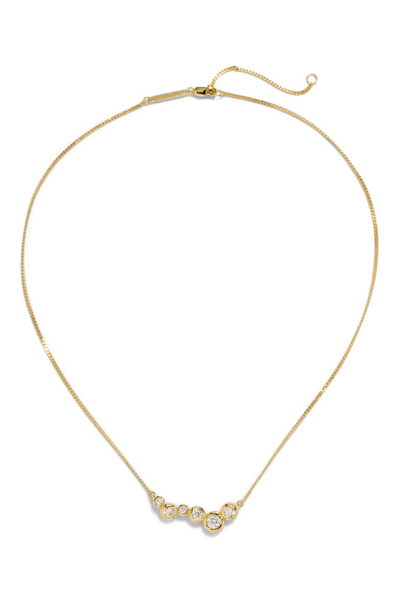 Asterales 14k Gold Plated Cubic Zirconia Necklace, Alternate, color, STONES