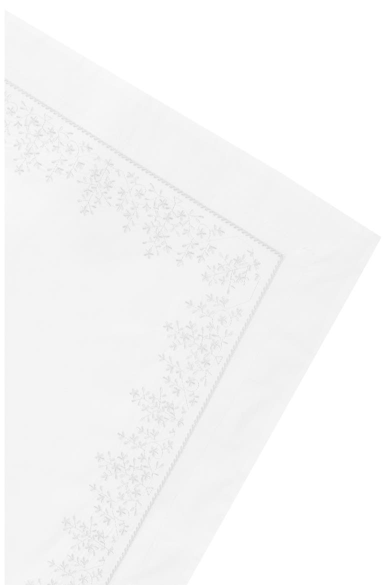 Embroidered 2-Pack Euro Shams, Alternate, color, WHITE