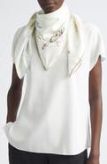 Lafayette 148 New York Manhattan Print Cashmere & Silk Square Scarf