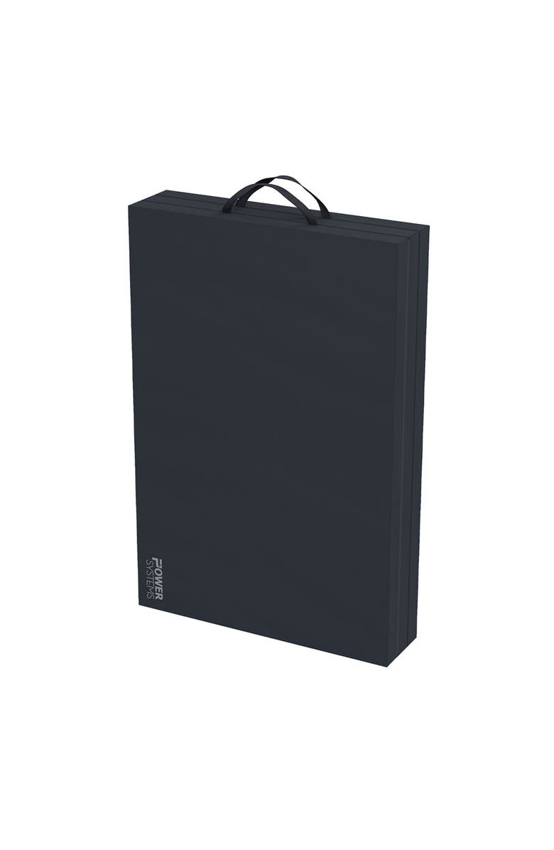 Power Systems Premium Gym Mat, Foldable Exercise Mat for Home Workouts, Alternate, color, Black
