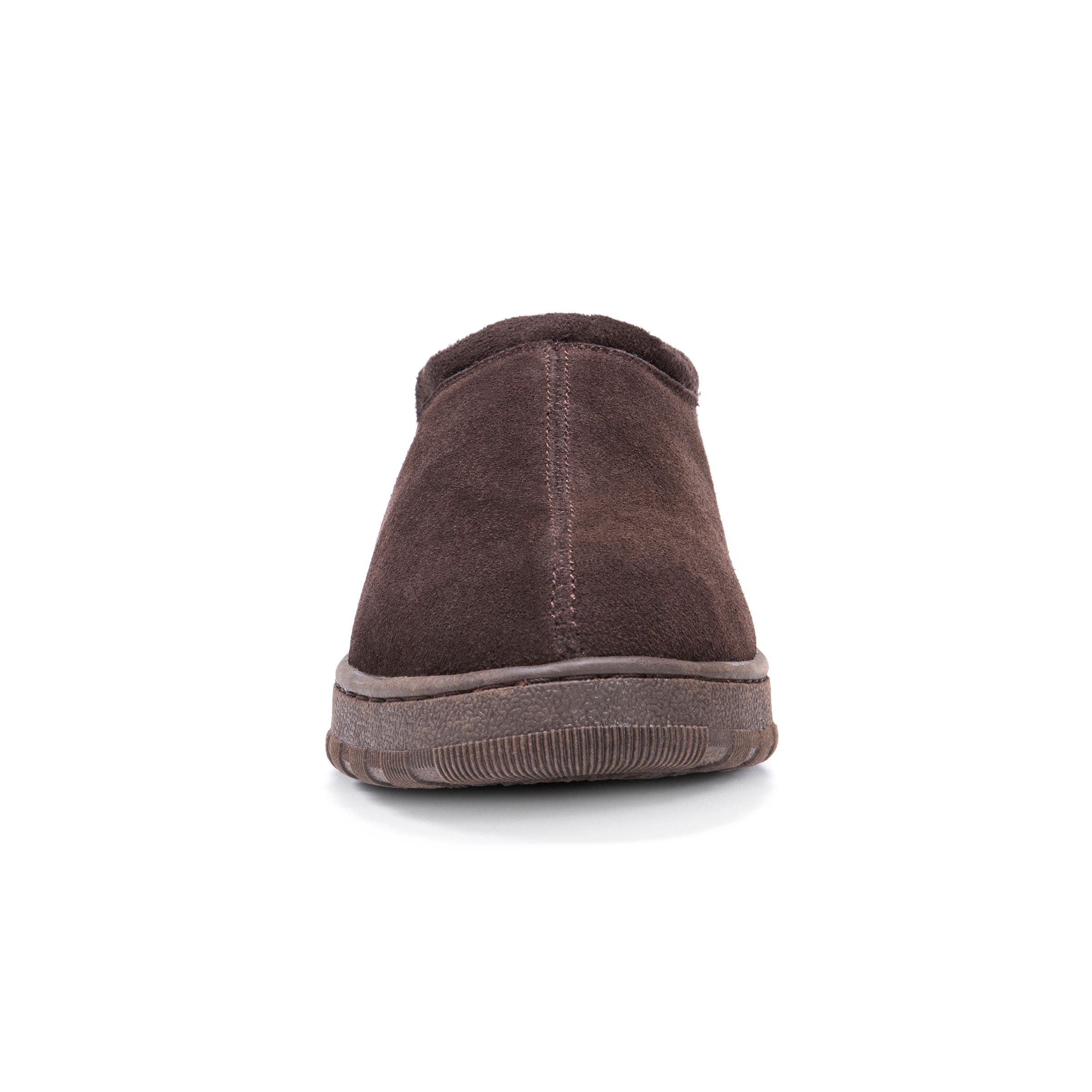 MUK LUKS Matt Suede Clog Slipper, Alternate, color, Chocolate