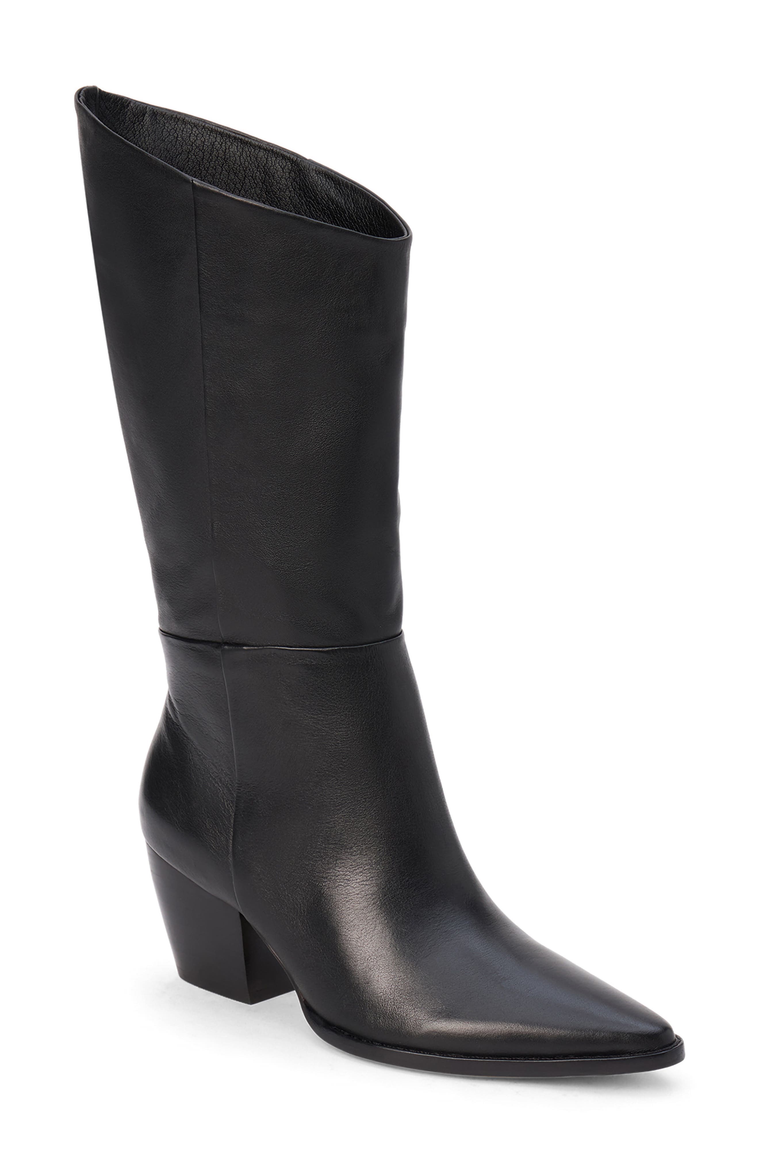 Edie Pointed Toe Boot, Main, color, BLACK
