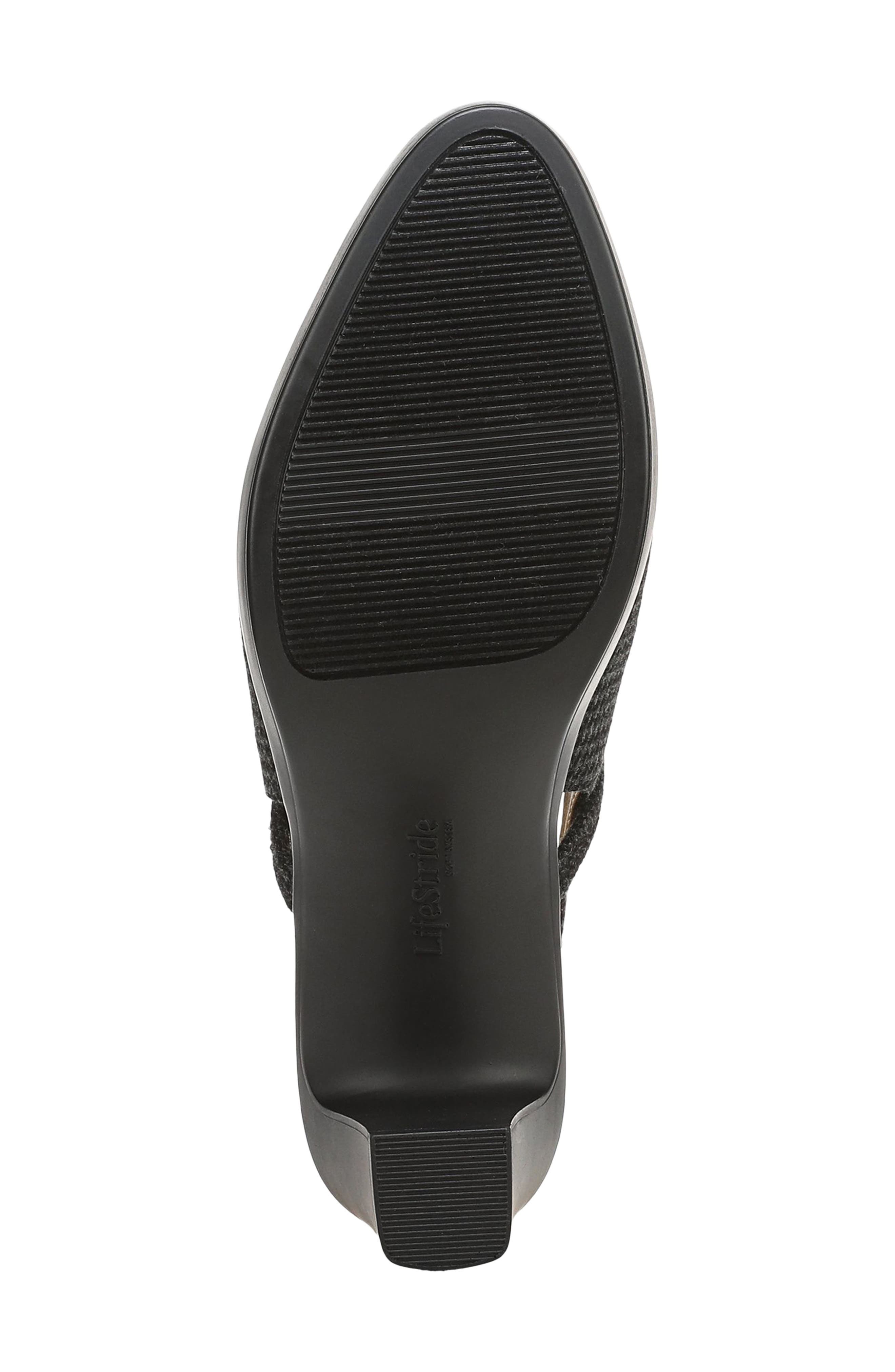 LifeStride Evoke Slingback Mary Jane Platform Pump, Alternate, color, Black Grey