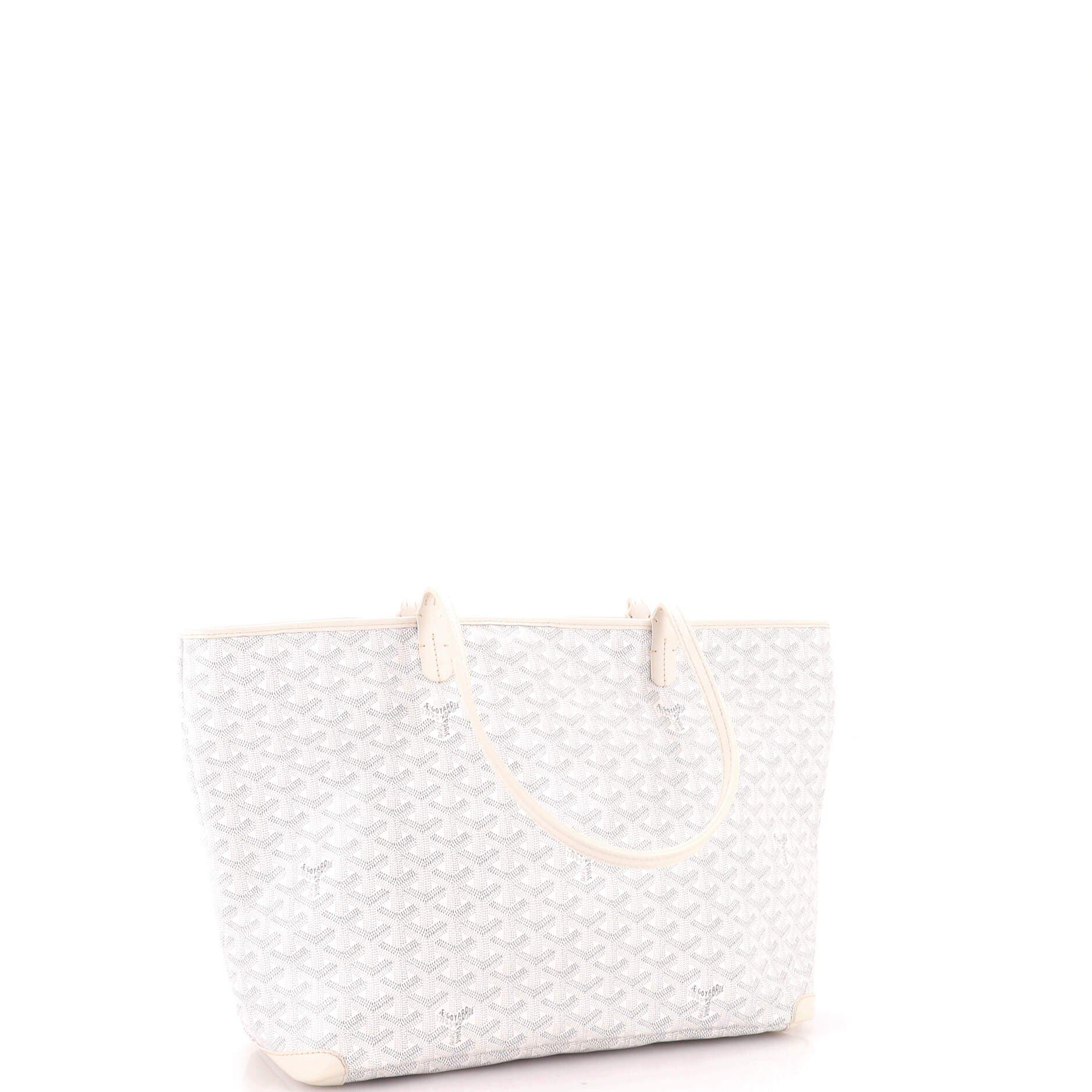 Artois Tote Coated Canvas MM, Alternate, color, White