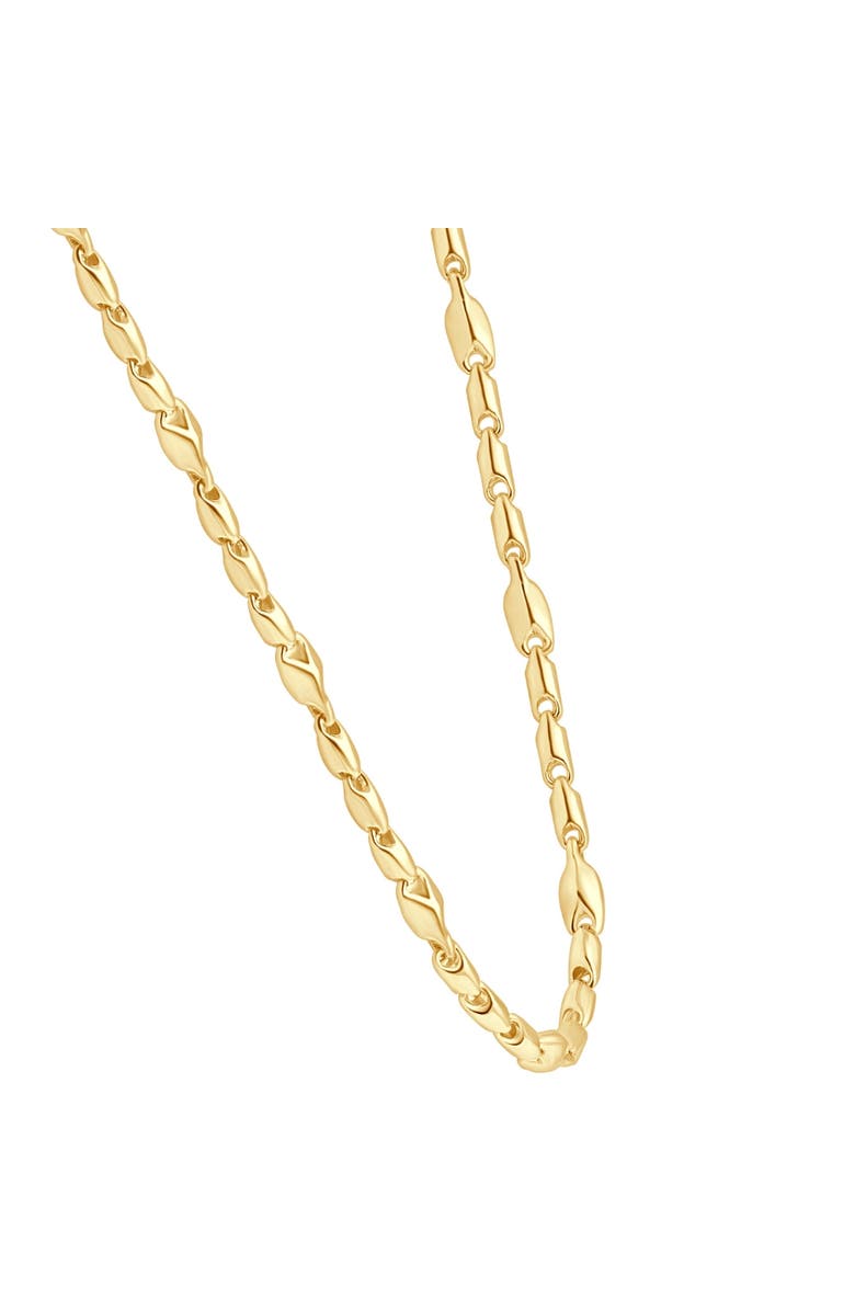 Bliss Diamond 14k Gold Women's 24" Chain Necklace 17 Grams 4mm Thick, Alternate, color, 14K Yellow Gold