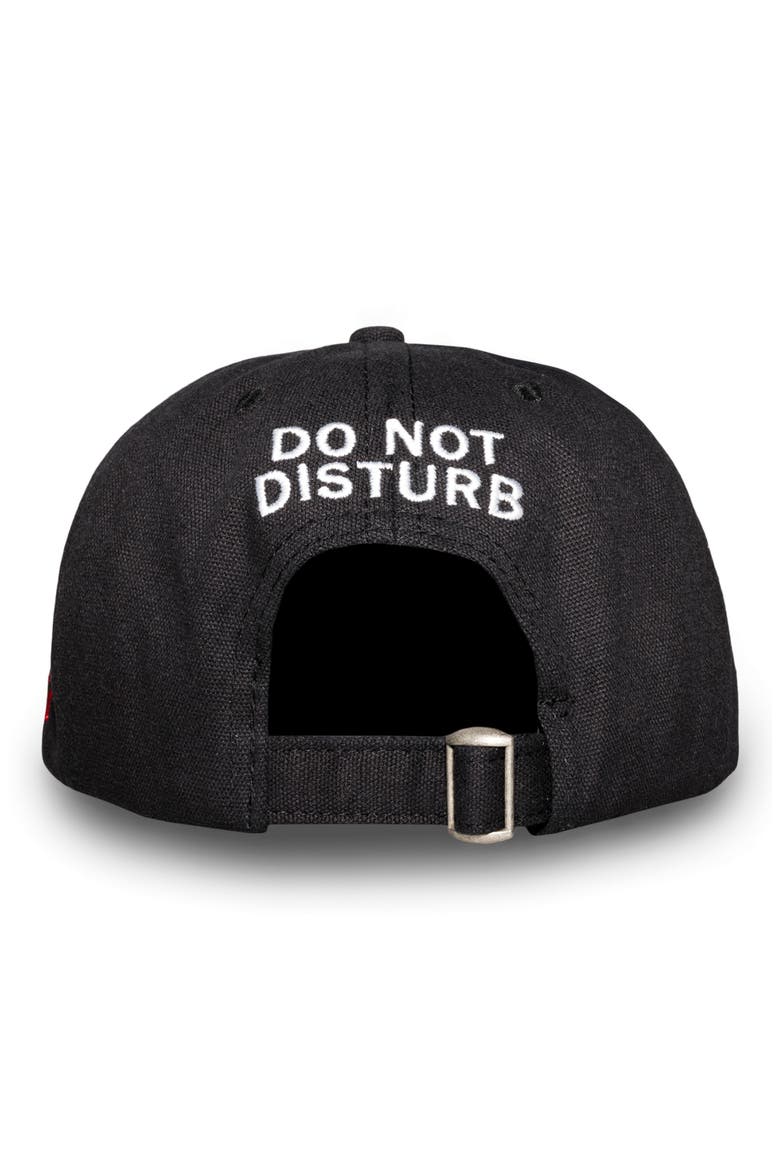Disturb Cotton Twill Baseball Cap, Alternate, color, BLACK
