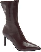 Jeffrey Campbell Everynite Pointed Toe Faux Leather Bootie