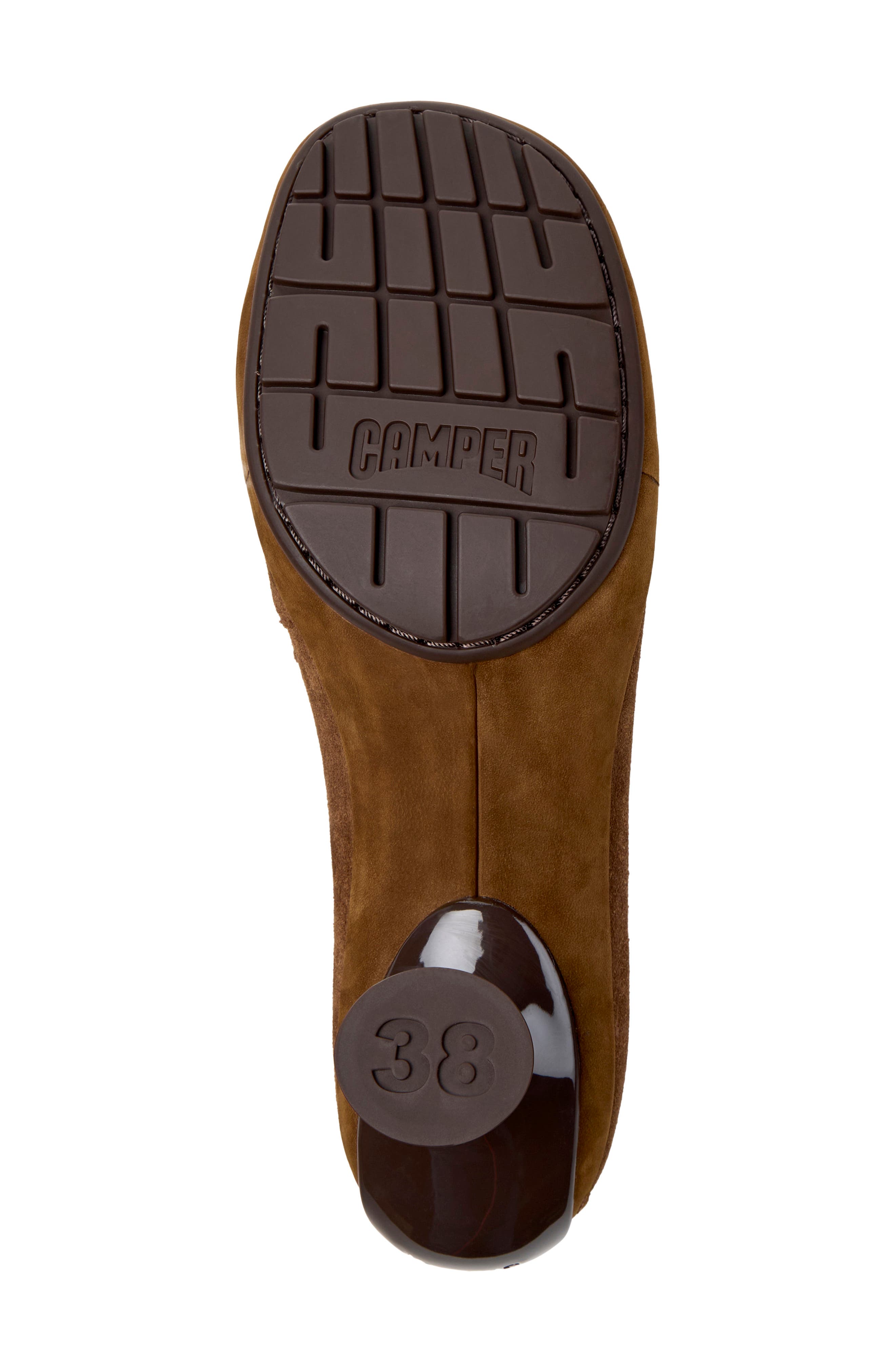 Leather Moccasin Pump, Alternate, color, MEDIUM BROWN