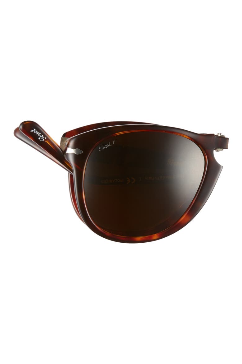 Folding Polarized Keyhole Sunglasses, Alternate, color, BROWN