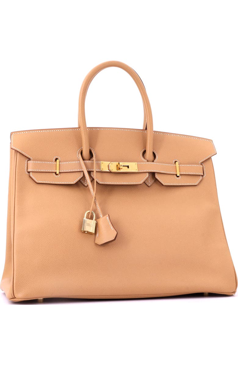 Pre-Owned Hermes Birkin Handbag Brown Courchevel with Gold Hardware 35, Alternate, color, Natural