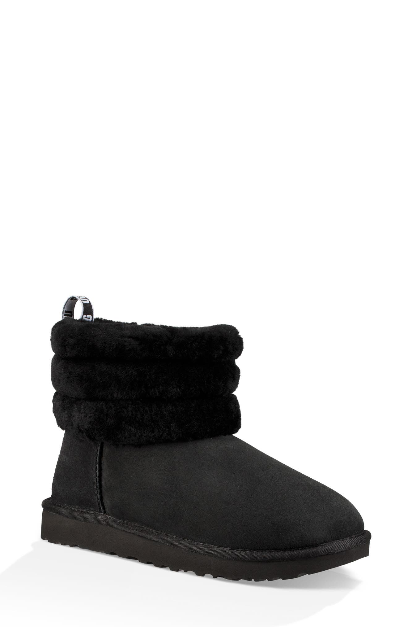 UGG<sup>®</sup> Classic Mini Fluff Quilted Boot, Main, color, 