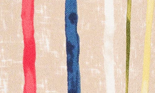 Nic + Zoe Nic+zoe Painted Stripe Popover Top In Neutral Multi