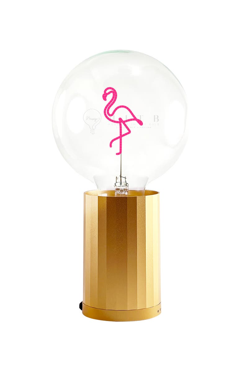 MITB Flamingo Portable Table Lamp, Main, color, Gold