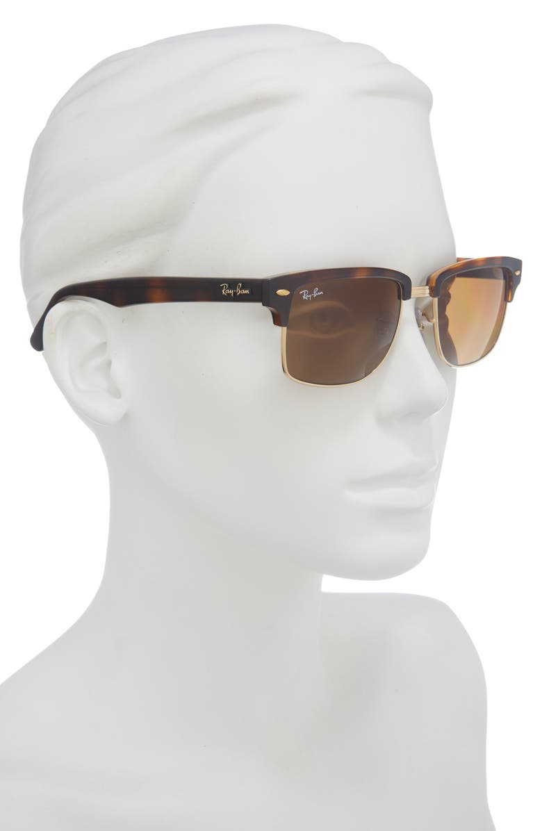 Ray-Ban 52mm Square Sunglasses, Alternate, color, Dark Brown