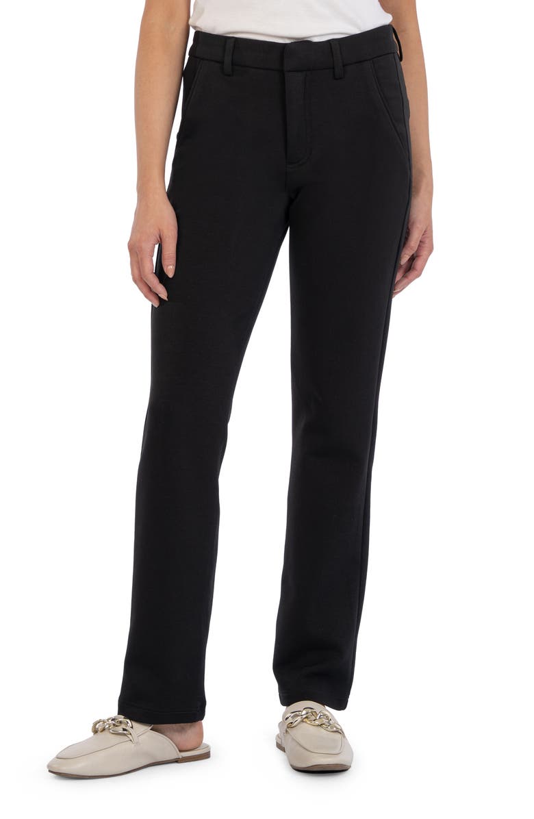 KUT from the Kloth Reese Fab Ab High Waist Slim Straight Leg Ponte Trousers, Main, color,