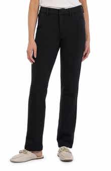 KUT from the Kloth Reese Fab Ab High Waist Slim Straight Leg Ponte Trousers