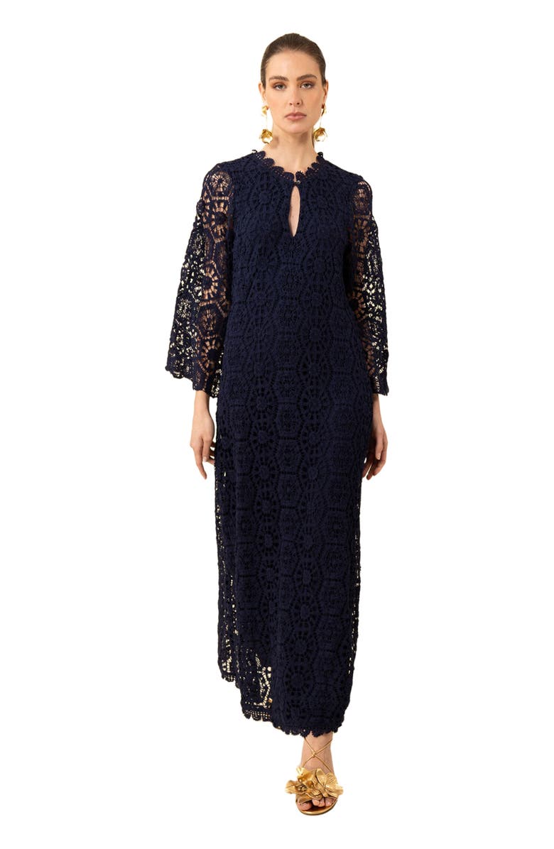 Hale Bob Amirah Crochet Maxi Dress, Alternate, color, 