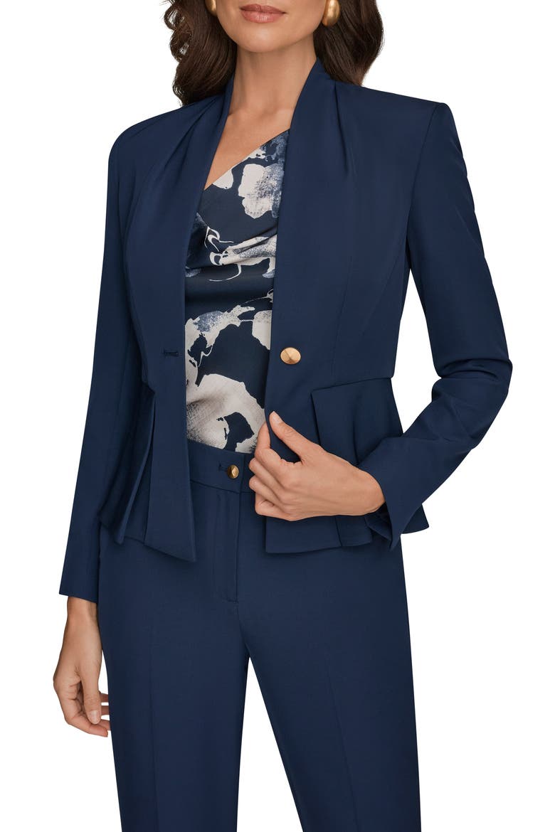 One-Button Blazer, Main, color, NIGHTFALL