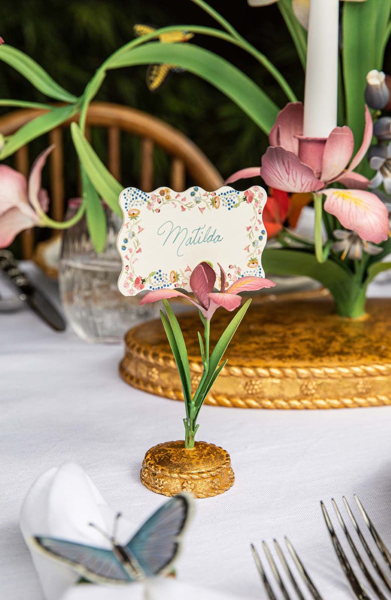 Juliska Meadow Walk Iris Place Card Holder, Alternate, color,