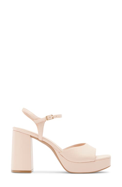 Open Edit Whitney Block Heel Sandal In Pink Petal