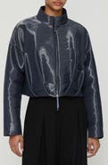 Lafayette 148 New York Pleated Waist Liquid Twill Jacket