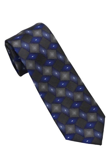 Dkny Tossed Diamond Jacquard Tie In Gray