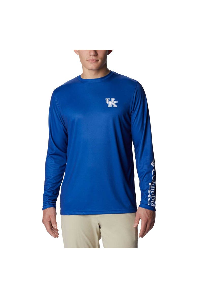 Men's Columbia Royal Kentucky Wildcats Terminal Shot Omni-Shade Omni-Wick Long Sleeve T-Shirt, Main, color, Royal