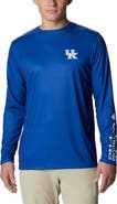 Columbia Men's Columbia Royal Kentucky Wildcats Terminal Shot Omni-Shade Omni-Wick Long Sleeve T-Shirt