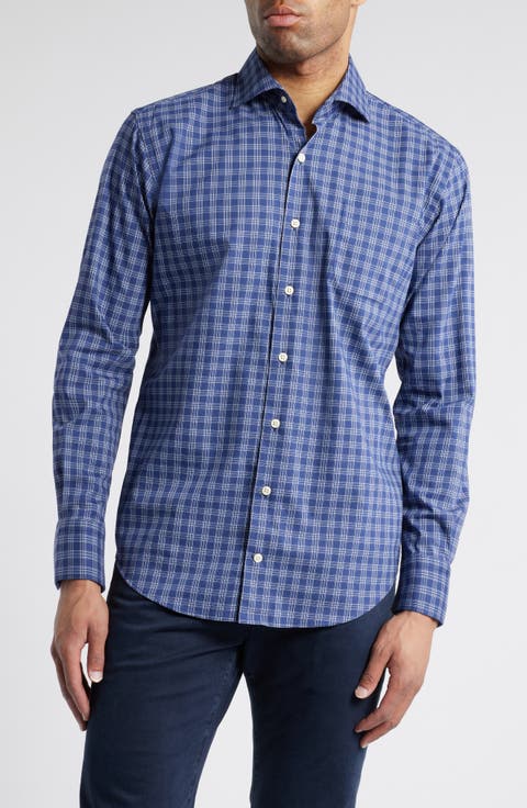 Elton Crown Lite Plaid Button-Up Shirt