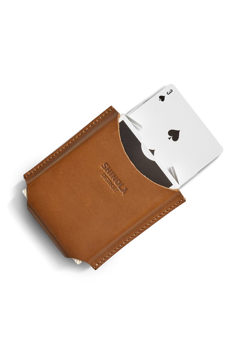 Shinola Playing Cards & Leather Sleeve Set, Alternate, color, 