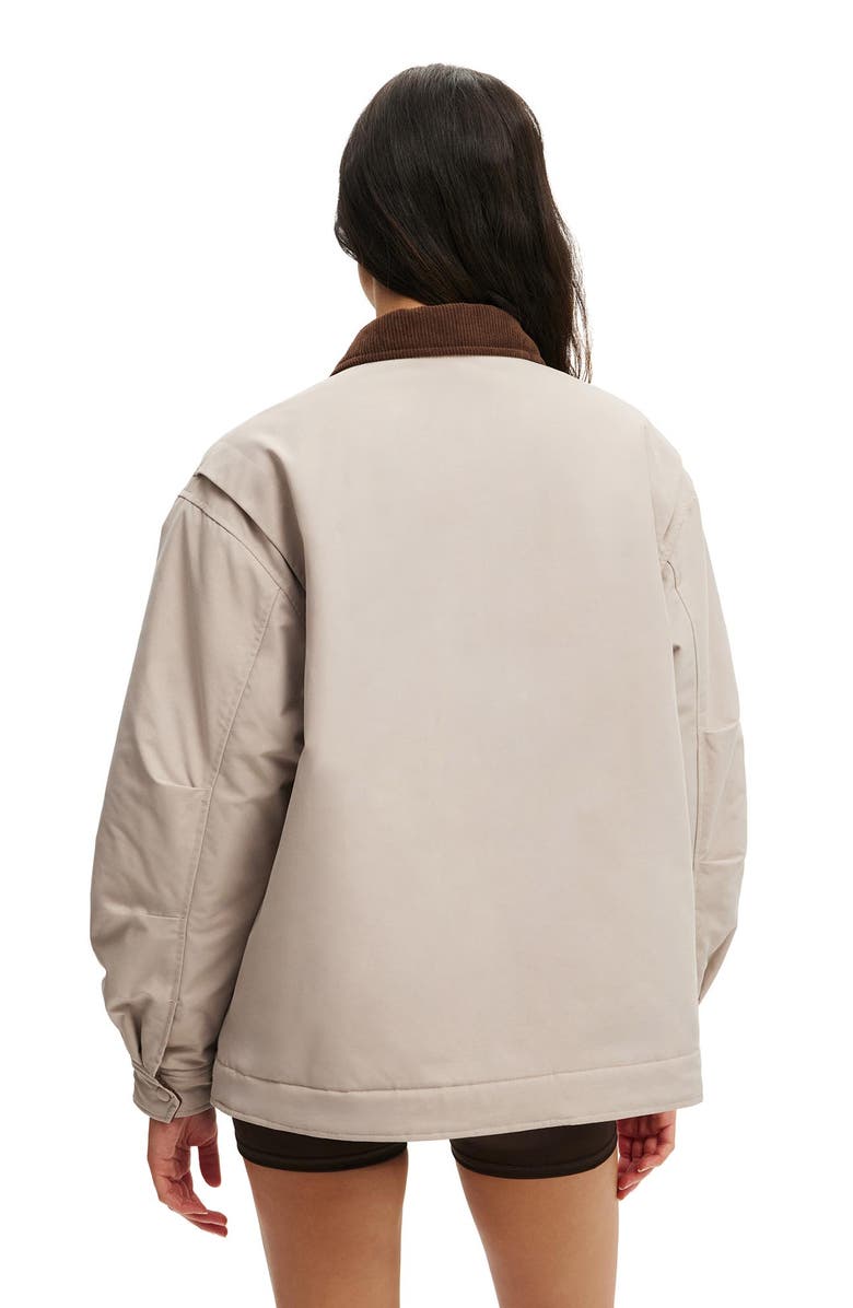 COTTON ON BODY Women's Active Contrast Collar Oversized Jacket, Alternate, color,