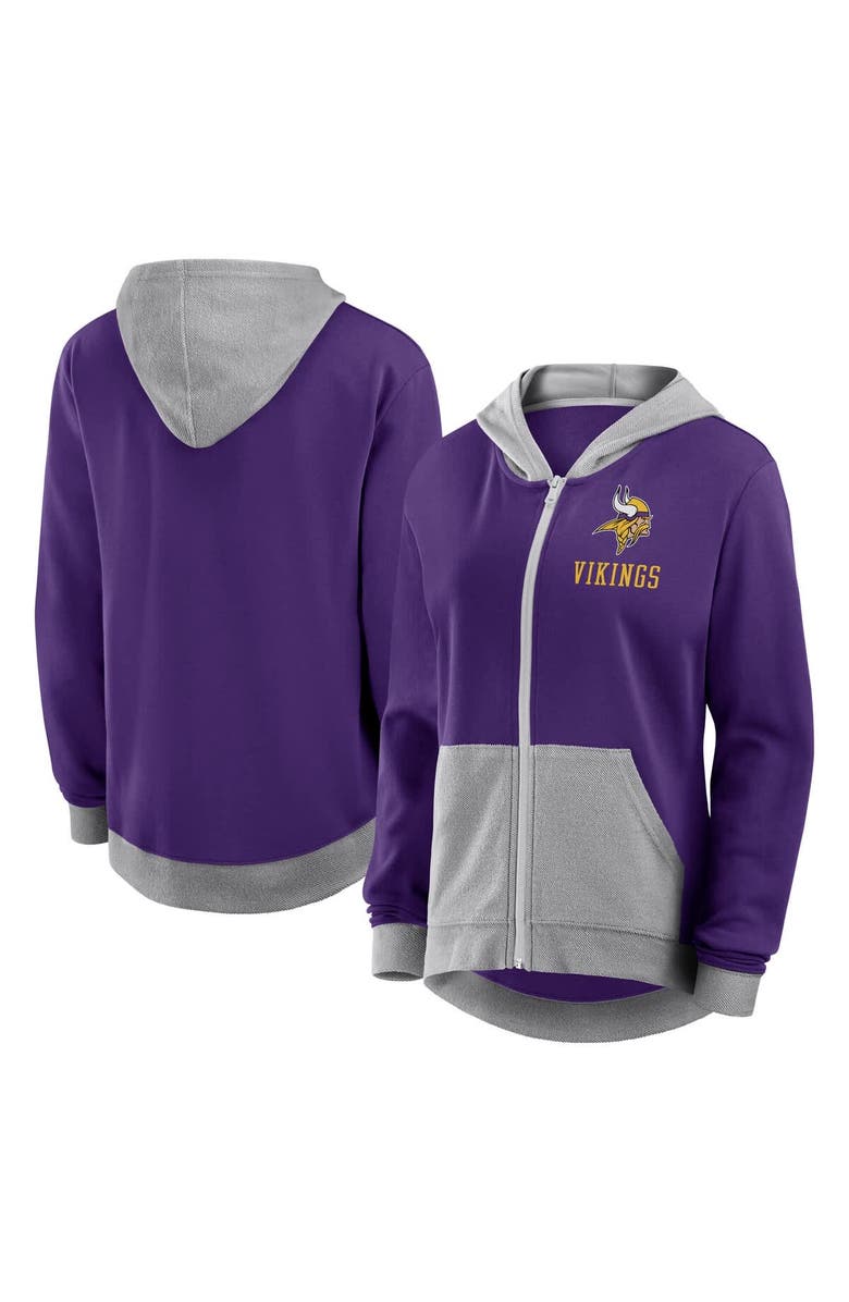 FANATICS Women's Fanatics  Purple Minnesota Vikings Hit It Full-Zip Hoodie, Alternate, color, 