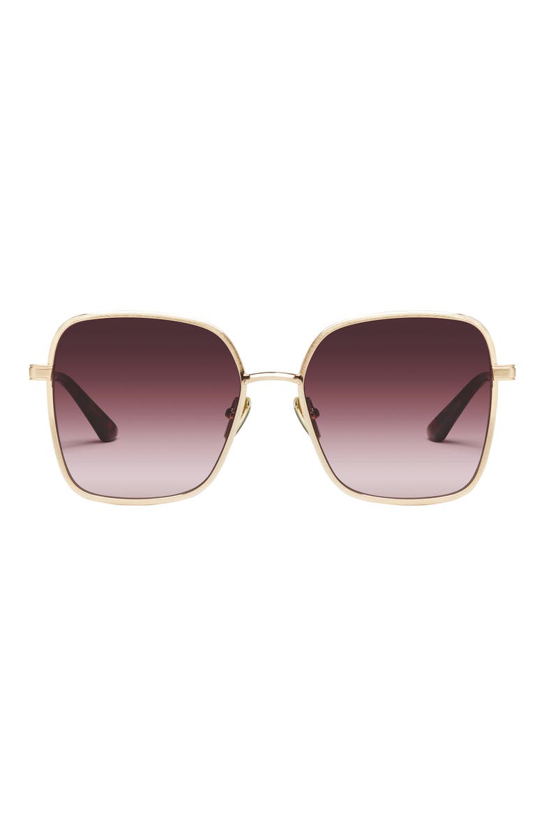 5th Ave 58mm Gradient Square Sunglasses, Main, color, BGL/PLPK