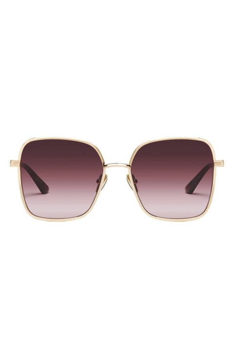 5th Ave 58mm Gradient Square Sunglasses