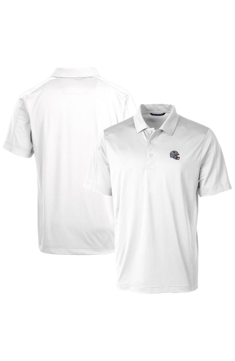 Cutter & Buck Men's Cutter & Buck  White New England Patriots Helmet Prospect Textured Stretch Polo, Main, color, 